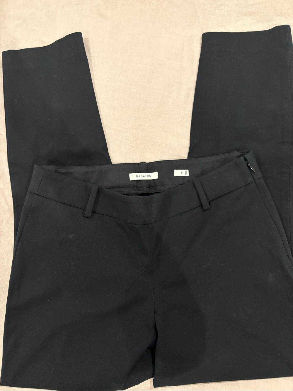 Babaton Black Slim Straight Women's Trousers